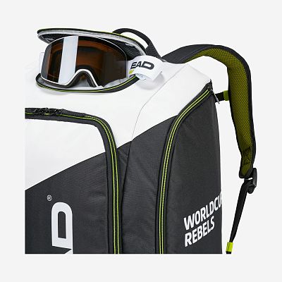 Превью  Рюкзак горнолыжный для вещей HEAD Rebels Racing Backpack S 60 l Black-White (383042)
